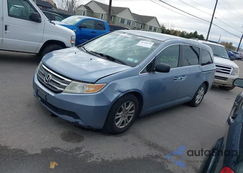 2011 Honda Odyssey Ex from USA, damaged, VIN 5FNRL5H47BB037554